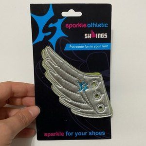 Sparkle Athletic Shwings silver shoe wings